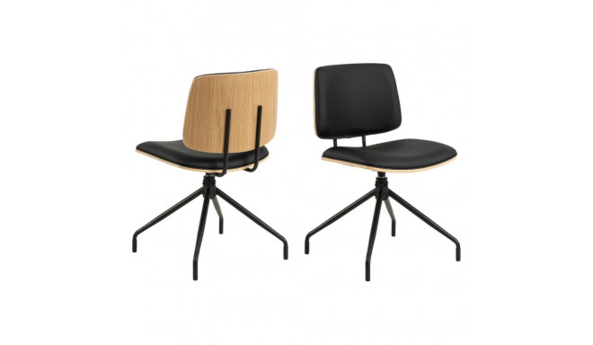 Söögitool OWEN pöörlev, must