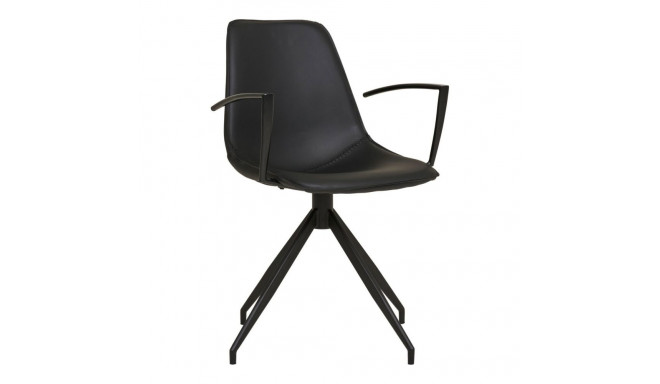 Söögitool MONACO pöörlev käetugidega, must