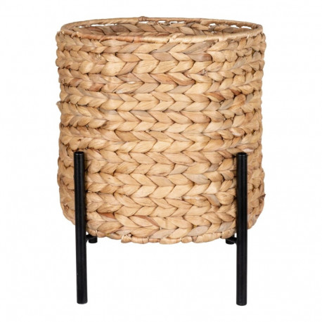 Lillepott ANTAS ø26,5x29 cm, looduslik/must