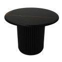 Diivanilaud EASY ümmargune Ø 60 cm, must