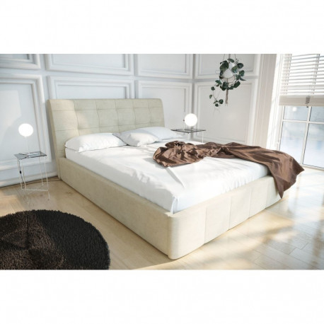 Pesukastiga voodi Heaven 200x200 cm, beež