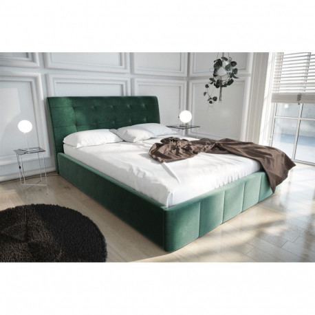 Pesukastiga voodi Heaven 200x200 cm, roheline