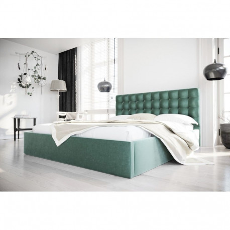 Pesukastiga voodi LOFT 180x200, roheline