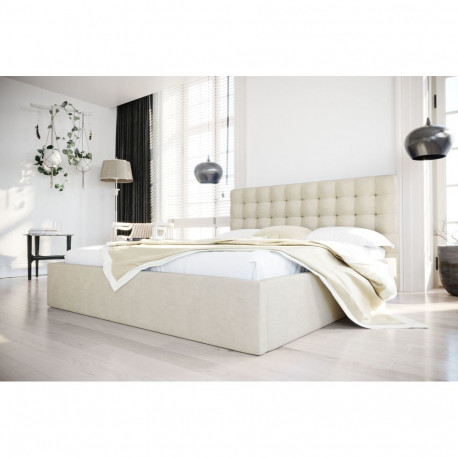 Pesukastiga voodi LOFT 160x200, beež