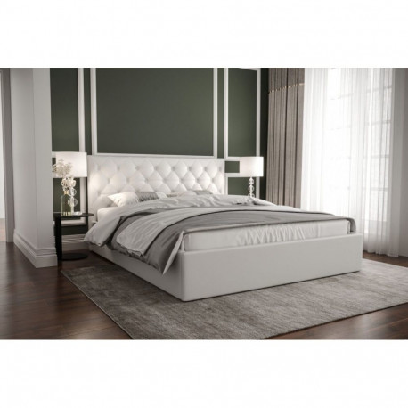 Pesukastiga voodi Pier 140×200cm, valge