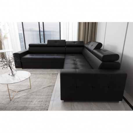 L-kujuline nurgadiivanvoodi Margo Max, must