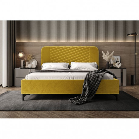 Voodi Venezia 200x200cm, kollane