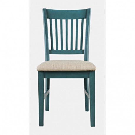 Söögitool AVOLA, tumesinine/kreem