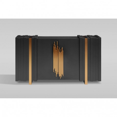 Puhvetkapp STILIG, kuldne/must