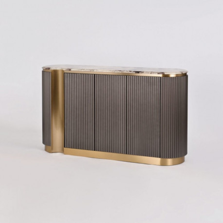 Puhvetkapp STILIG, grafiit/kuldne