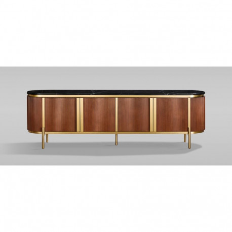 TV-alus STILIG, kuldne/kastan