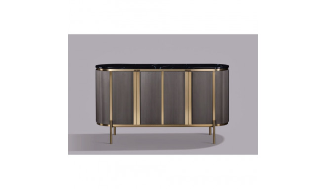 Puhvetkapp STILIG, kudne/must