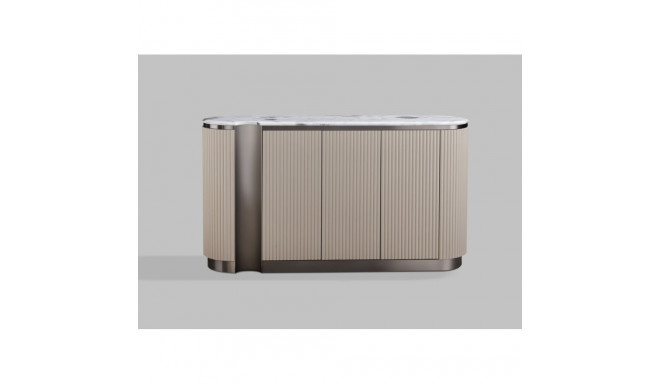 Puhvetkapp STILIG, valge/beež