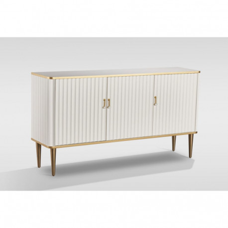 Puhvetikapp STILIG, valge/kuldne