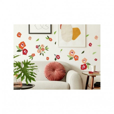 Seinakleebised FLOWER värvilised