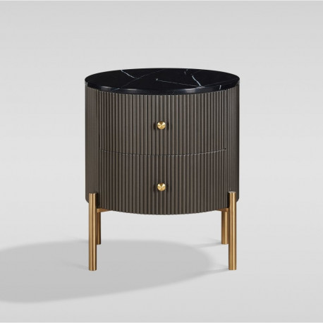 Öökapp STILIG, grafiit/kuldne