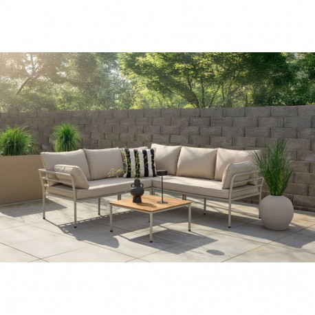 Aiamööbli komplekt PENH nurgadiivan, beež