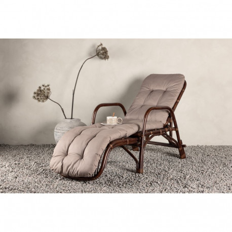 Lamamistool NELLA, tume pähkel/beež