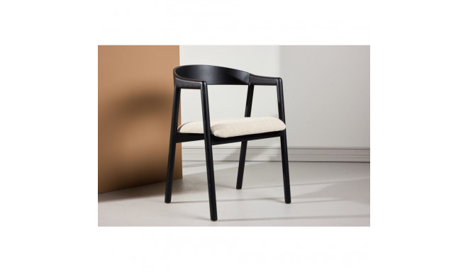 Söögitool LÅNGÖN 2-pakk, must/beež