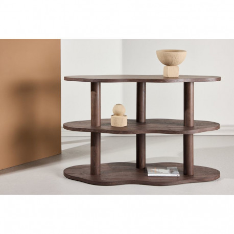 Raamaturiiul MOLN 120x45x75 cm, pruun