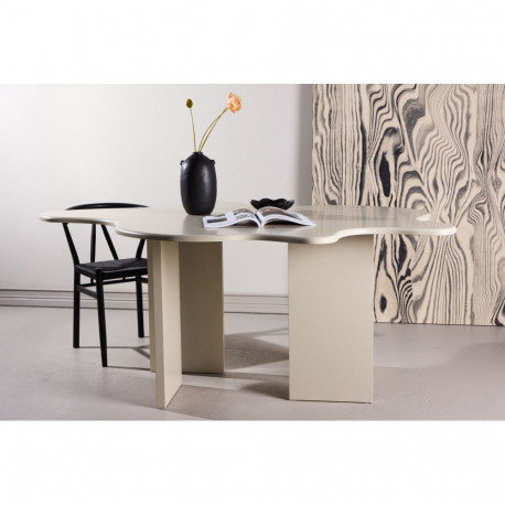 Söögilaud FLOWER 190x123 cm, beež