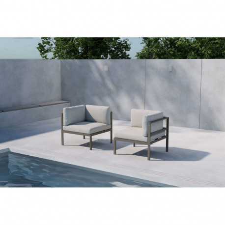 Nurgamoodul COPACABANA 1-kohaline, pruunikas beež