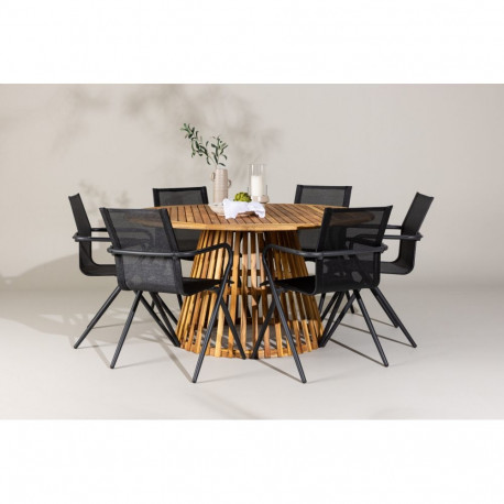 Aiamööbli komplekt TUCUMÁN laud ja 6 tooli