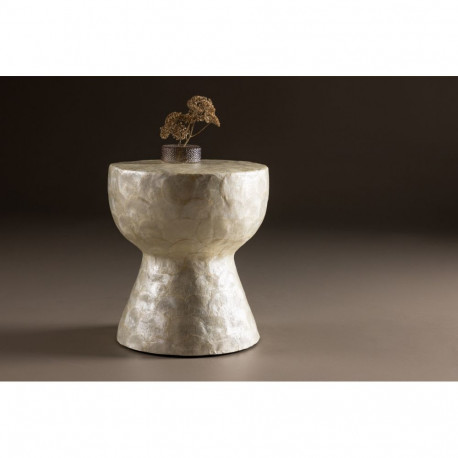 Diivanilaud SANDÖN ⌀40 cm, hallikasbeež