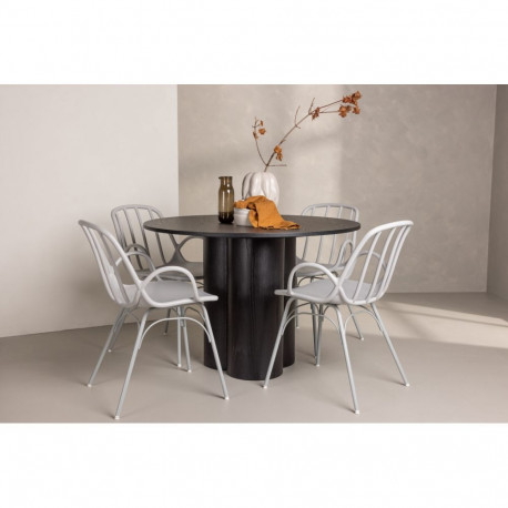 Söögitoa komplekt OLIVIA&DYRÖN 4 tooli