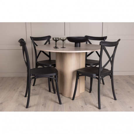 Söögitoa komplekt OLIVIA&CROSETT 4 tooliga