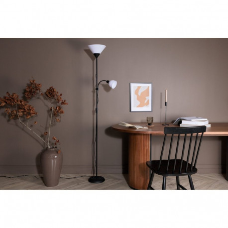 Põrandalamp BAGASI, must/valge