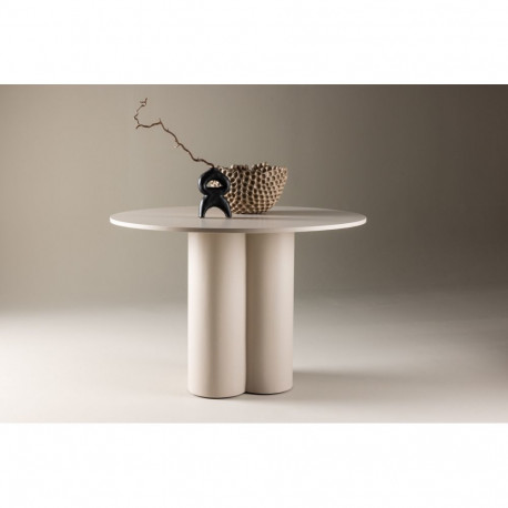 Söögilaud OLIVIA ⌀110 cm, beež