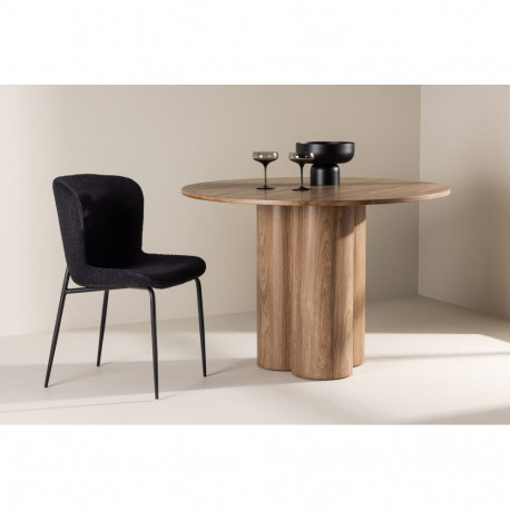 Söögilaud OLIVIA ⌀110 cm, pruun