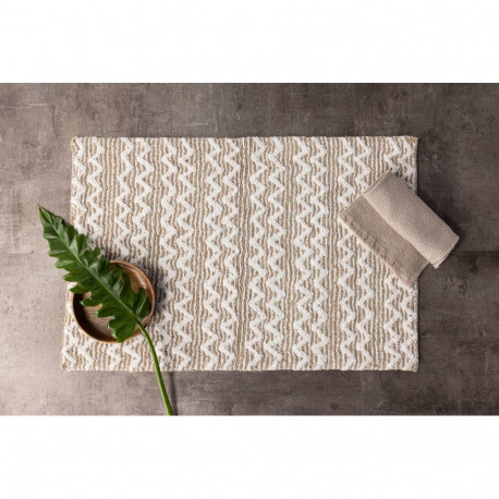 Vannitoavaip PHILIPPA 60x90cm, valge/liiv