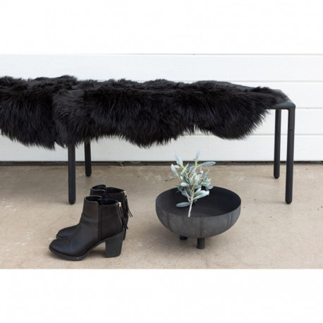 Kunstlik lambanahk KATY 180x55cm, must