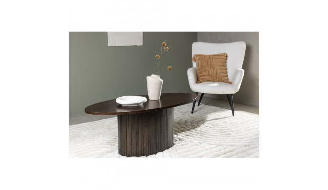 Diivanilaud BIANCA ovaalne, tumepruun