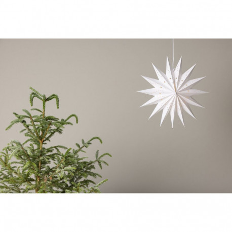 Rippvalgusti LINDVALLEN 46 cm, valge