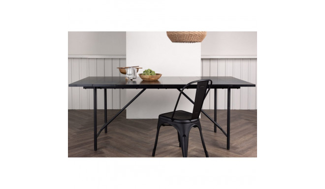 Söögilaud ASTRID 200x75cm, must