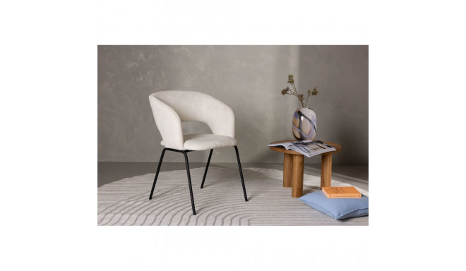 Söögitool DAY, must/off-white