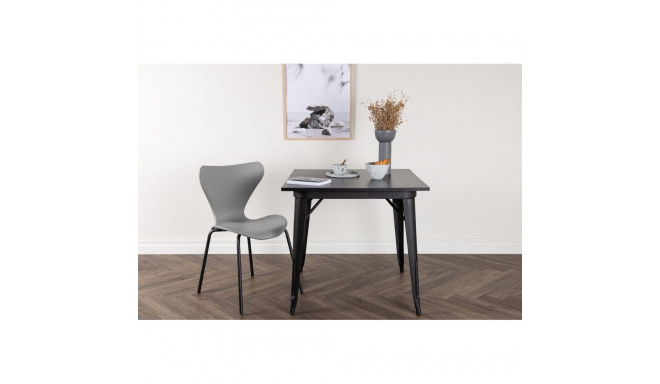 Söögilaud TEMPE 85x85cm, must