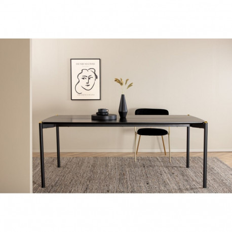 Söögilaud PELLE 190x90cm, must