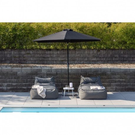 Päikesevari LEEDS D300, must