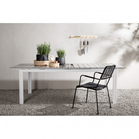 Aialaud LEVELS pikendatav 229/310x100cm, valge/hall