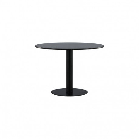 Söögilaud ESTELLE 106cm, must/hall