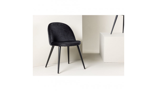 Söögitool VELVET, must