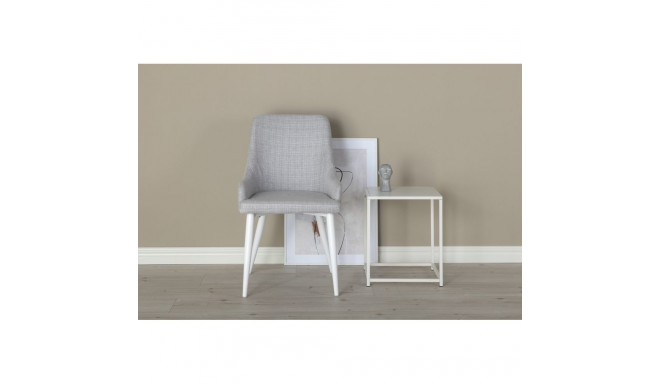 Söögitool PLAZA, valge/helehall