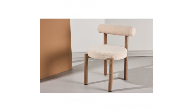 Söögitool TILLO, valge/pruun