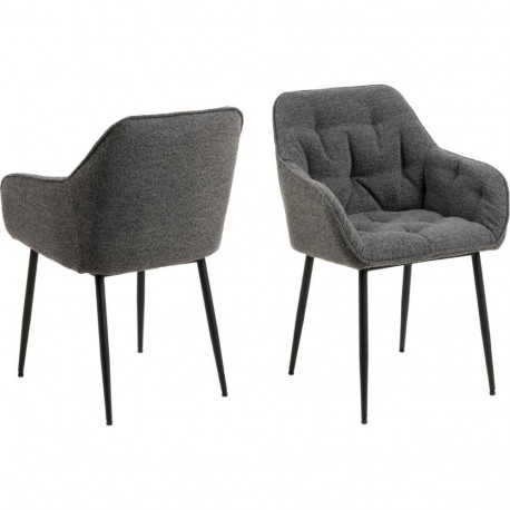 Söögitool BROOKE käetoega, antratsiit