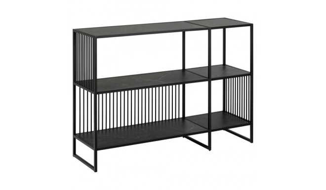 Riiul STRINGTON 120x35x83 cm, must