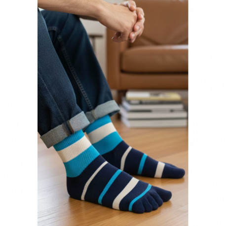 SOKISAHTEL ENN sinised triibulised varvassokid meestele 446